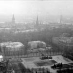 Субботник на строительстве гостиницы "Латвия", весна 1974 г.